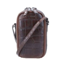 LouLou Essentiels Vintage Croco Mobilebag Cacao
