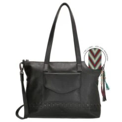 Micmacbags Friendship Shopper Schoudertas Zwart