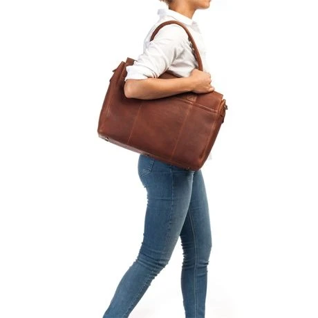 Burkely Antique Avery Dames Laptoptas 15.6" Cognac - Afbeelding 6