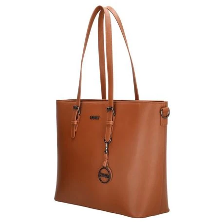 Charm London Birmingham Shopper 15.6" Cognac - Afbeelding 3
