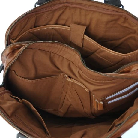 Bear Design Cow Lavato Leandro Laptoptas 15" Bruin - Afbeelding 6