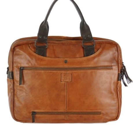 Bear Design Cow Lavato Leandro Laptoptas 15" Bruin - Afbeelding 4