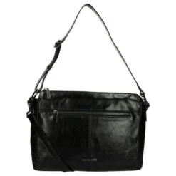 Claudio Ferrici Pelle Vecchia Shoulder Bag Black