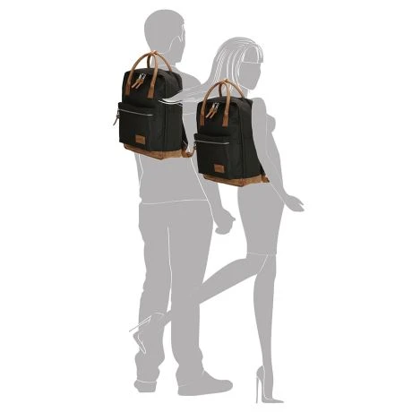 Enrico Benetti Santiago Rugtas Handle 15" Zwart - Afbeelding 5