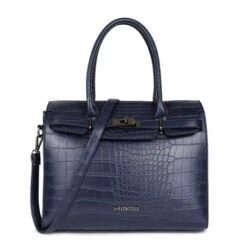 Wimona Liona Handtas Croco Navy