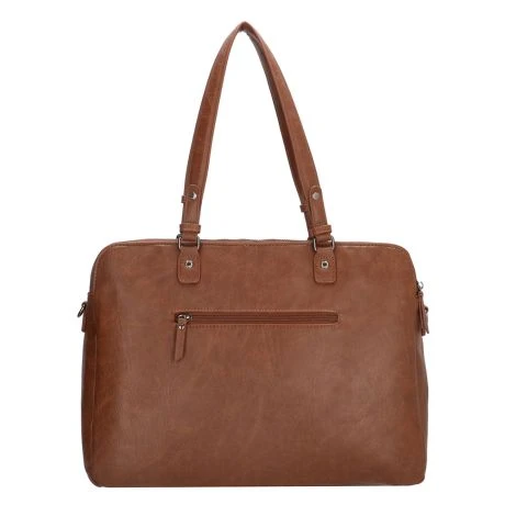 Enrico Benetti Caen Laptop Business Tas 17" Cognac - Afbeelding 4