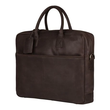 Burkely Vintage Max Worker 17.3" Schoudertas Brown - Afbeelding 2