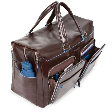 Piquadro Black Square Weekender Duffle Laptop 15" Mahogany - Afbeelding 3