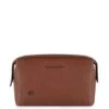 Piquadro Black Square Toiletry Bag Tobacco