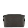 Piquadro Black Square Toiletry Bag Dark Brown