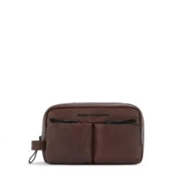 Piquadro Harper Toiletry Bag Dark Brown