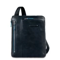 Piquadro Blue Square IPad Air/ IPad Crossbody Bag Night Blue