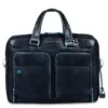Piquadro Blue Square Portfolio Computer Briefcase 15" With IPad Night Blue