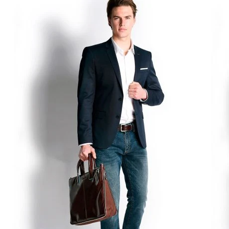 Piquadro Blue Square Expandable Slim Computer Bag 15.6" Night Blue - Afbeelding 3