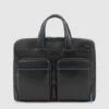 Piquadro Blue Square Revamp Slim Computer Bag 14'' Black