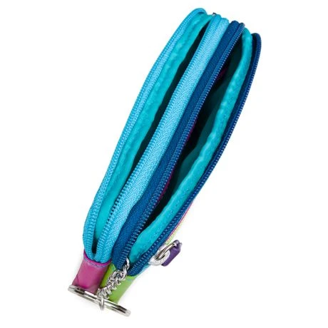 Mywalit Small Leather Double Zip Purse Portemonnee Liguria - Afbeelding 3