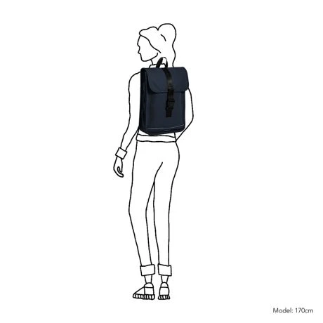 Daniel Ray Fullerton Slim Waterproof Rugtas Marine - Afbeelding 6