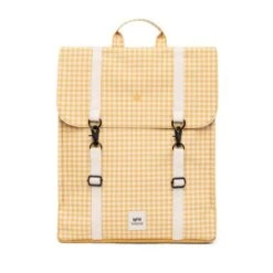 Lefrik Handy Backpack 15" Printed Vichy Mustard
