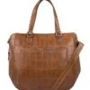 Cowboysbag Big Croco Handbag Midvale Fawn