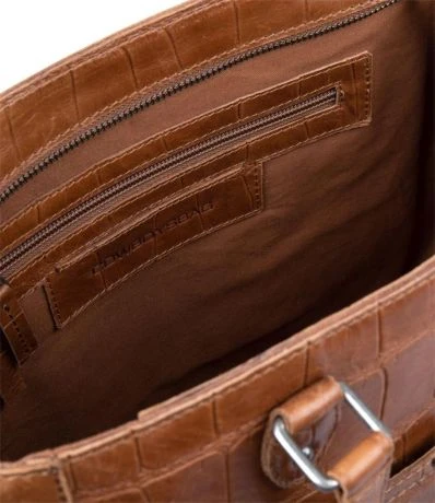 Cowboysbag Big Croco Handbag Midvale Fawn - Afbeelding 4