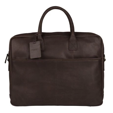Burkely Vintage Max Worker 17.3" Schoudertas Brown