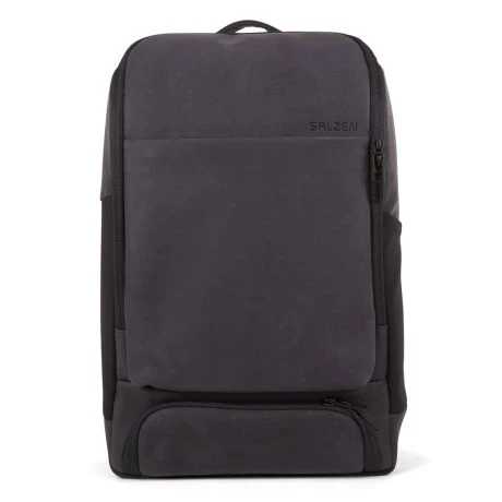 Salzen Alpha Backpack Leather Charcoal Black