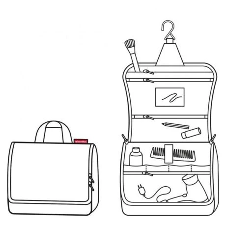 Reisenthel Toiletbag XL Paisley Black - Afbeelding 5