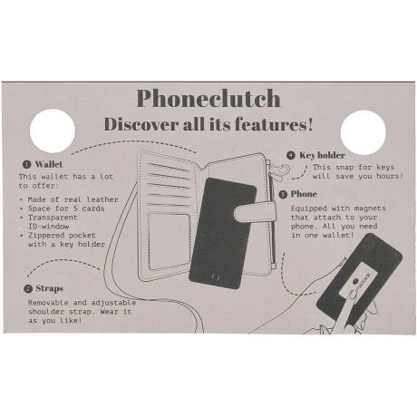 Micmacbags Porto Telefoontasje Zwart - Afbeelding 8