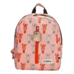 Zebra Girls Rugzak S Zebra Peach Gold
