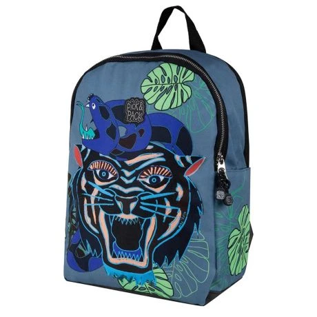 Pick & Pack Rugzak M Dangerous Cat Jeans Blue - Afbeelding 2