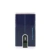 Piquadro Blue Square Creditcard Case With Sliding System Night Blue