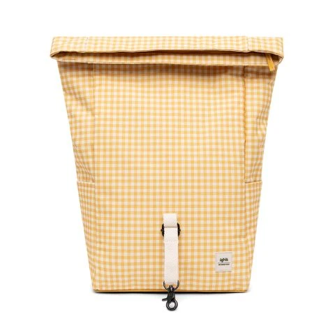 Lefrik Mini Roll Backpack 13" Printed Vichy Mustard - Afbeelding 2