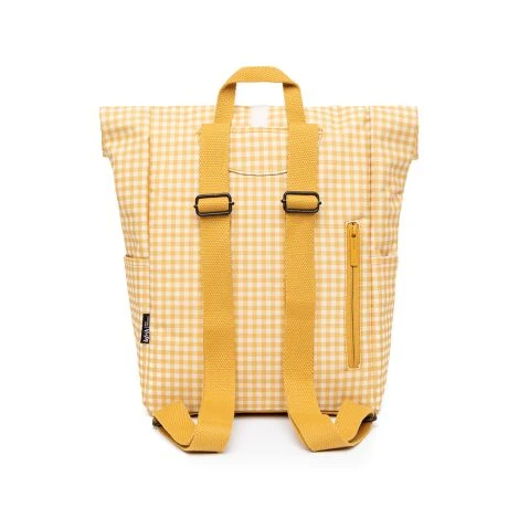 Lefrik Mini Roll Backpack 13" Printed Vichy Mustard - Afbeelding 4