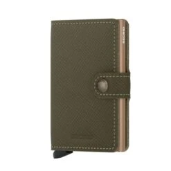 Secrid Mini Wallet Portemonnee Saffiano Olive