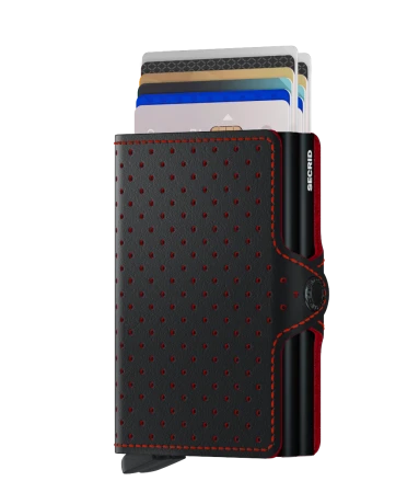 Secrid Twin Wallet Portemonnee Perforated Black-Red - Afbeelding 2