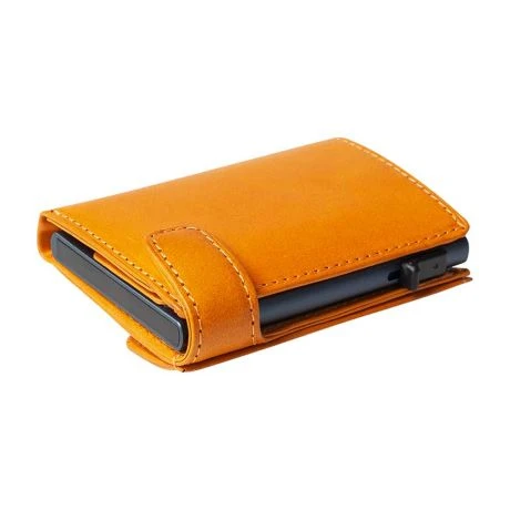 Tony Perotti Furbo Leren Pasjeshouder Met Kleingeldvak Oranje - Afbeelding 4