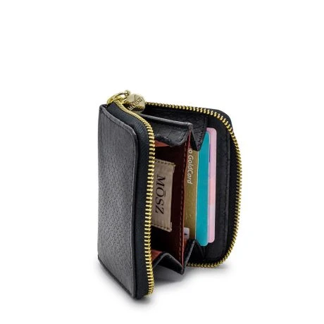 MOSZ Portemonnee Sophie Jungle Black Shiny Light Gold - Afbeelding 2