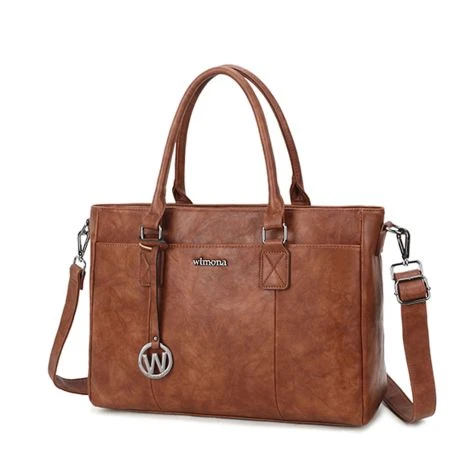Wimona Carmina Schoudertas 13.3" Cognac - Afbeelding 2