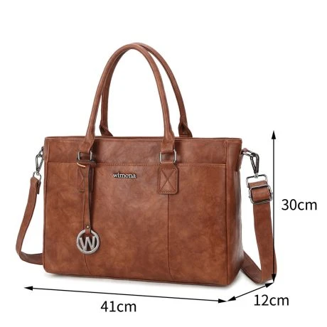 Wimona Carmina Schoudertas 13.3" Cognac - Afbeelding 3