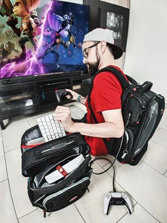 Wenger Tech Player One Gaming Laptop Backpack 17,3 Inch Black - Afbeelding 16