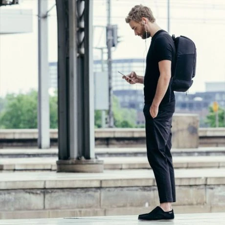 Salzen Alpha Backpack Leather Charcoal Black - Afbeelding 9