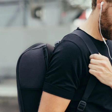 Salzen Alpha Backpack Leather Charcoal Black - Afbeelding 10